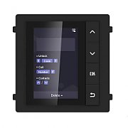 Modul de extensie videinterfon cu sase butoane de apelare Hikvision DS-KD-KK montaj aplicat sau ingropat (acesoriile de montaj nu s untincluse), customizare afisare nume iluminare pe timp de noapteConectare RS-485, 1 x Input 1 x Output Protectie: IP 65 DimensiuniDimensiuni: 98.21 mm × 100.21