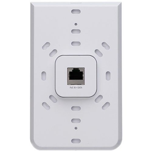 Ubiquiti UniFi Acess Point Wave 2 In-Wall Hi-Density UAP-IW-HD, 5x Gigabit LAN, AC2100 (300+1733Mbps) 2x2 MIMO 2.3GHz, 4x4 MIMO 5GHz, Indoor, 802.3af PoE sau 802.3at PoE+, Recommended Maximum Number of Users=80, Theoretical Maximum Number of Users=200, Wireless Uplink, DFS Certification, PoE_4