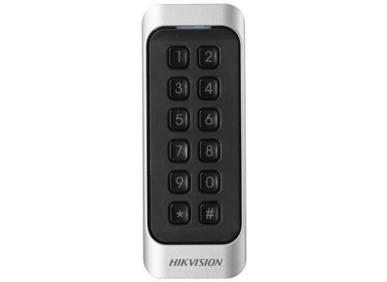 Card reader Hikvision, DS-K1104MK Mifare 1 card, with keypad Supports RS485 and Wiegand(W26/W34) protocol Tamper-proof alarm, Dust-proof, Vandal Proof, IP 65 Applied for 86 and 120 Gang Box.