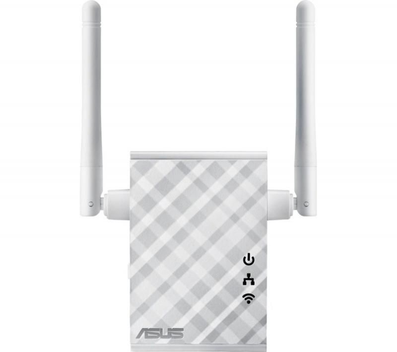 Wireless Range Extender Asus, N300, 2 antene externe, wall plug, multi- function, 1 port 10/100Mbps, Access Point / Range Extender / Access point/Media Bridge Mode, Signal indicator. One-touch LED light., 3.5mm audio output (internet Radio function), v.A_1