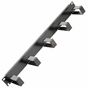 Nexans | N102.105BK | Organizator cabluri | Orizontal, 1U negru