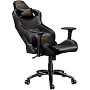 CANYON Nightfall GС-7 Gaming chair, PU leather, Cold molded foam, Metal Frame, Top gun mechanism, 90-160 dgree, 3D armrest, Class 4 gas lift, metal base ,60mm Nylon Castor, black and orange stitching