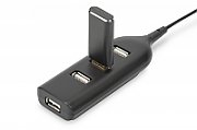 DIGITUS USB2.0 Hub 4-port bus powered 4xUSB A/F 1xUSB A/M non branded w/o power supply