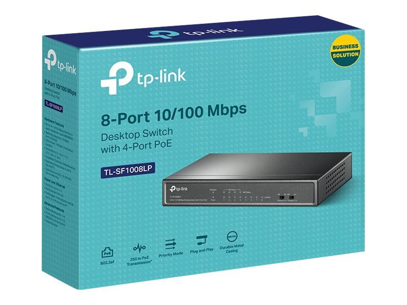 Switch TP-Link TL-SF1008LP, 8 port, 10/100 Mbps_1