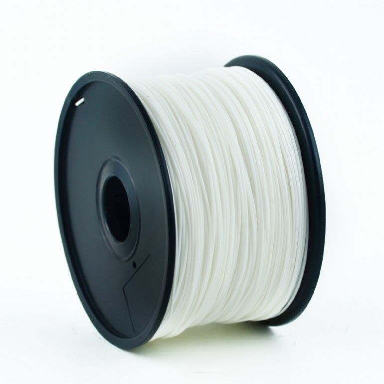 FILAMENT GEMBIRD pt. imprimanta 3d, ABS, 1.75mm diamentru, 1Kg / bobina, aprox. 400m, topire 225-240 grC, white,  3DP-ABS1.75-01-W 