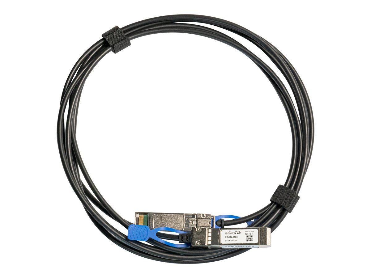 MIKROTIK XS+DA0003 3m Direct attach cable SFP 1G SFP+ 10G 25G SFP28 support