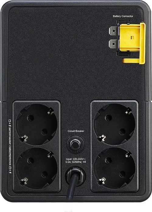 APC | BVX1600LI-GR | UPS |  Line interactive  | 1600 VA | 900 W | Tower | Nr iesiri 4 Schuko | Intrare Schuko cablu 1.2m | LED