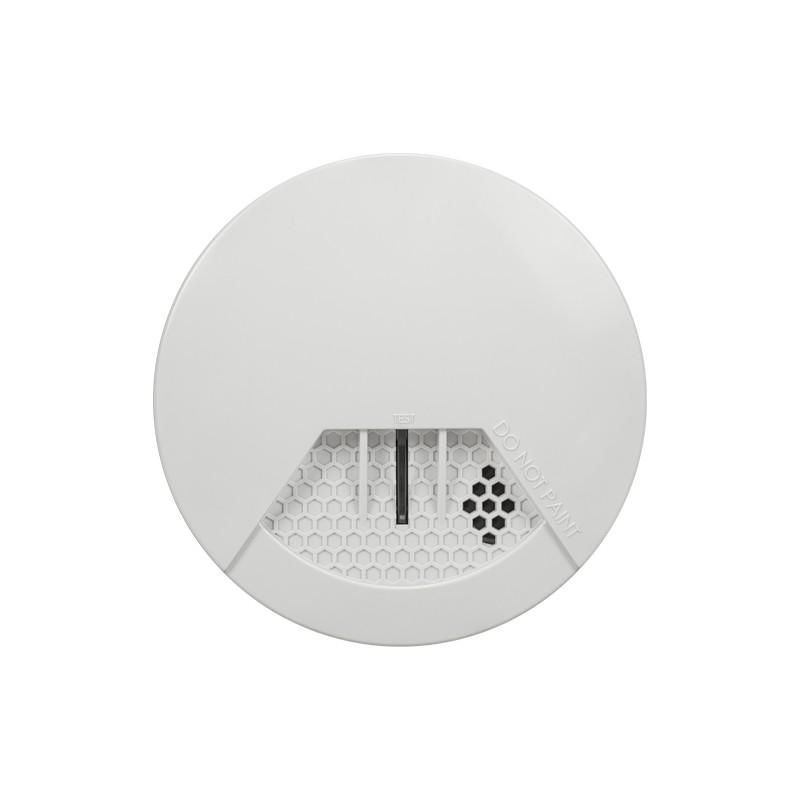 Detector radio de fum - montare tavan Paradox SD360; un senzor fotoelectric de fum de inalta sensibilitate; design compact; sirena incorporata; indicator de functionare cu LED; disponibil in 433Mhz sau 868Mhz; certificare CE, UL/ETL si cUL/cETL_1