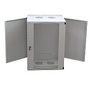 Logilink CABINET 19  LOGILINK   6U, fixare pe perete, Flatpack (dezasamblat),  Light Grey, 330 (h) x 540 (w) x 450 (d) mm, usa sticla cu blocare, otel 1.2mm, sarcina maxima 30Kg,  W06F64G 