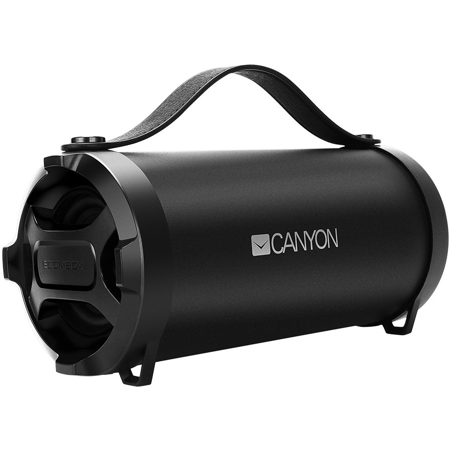 CANYON BSP-6 Bluetooth Speaker, BT V4.2, Jieli AC6905A, TF card support, 3.5mm AUX, micro-USB port, 1500mAh polymer battery, Black, cable length 0.6m, 242*118*118mm, 0.834kg_2