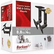  Suport Monitor de Birou Dual, Barkan E642.B, 13  - 29 , VESA 100x100, suporta pana la 4kg, negru