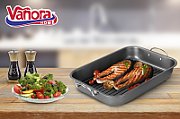  TAVA CUPTOR CU GRILL 39x29x6 CM, VANORA HOME