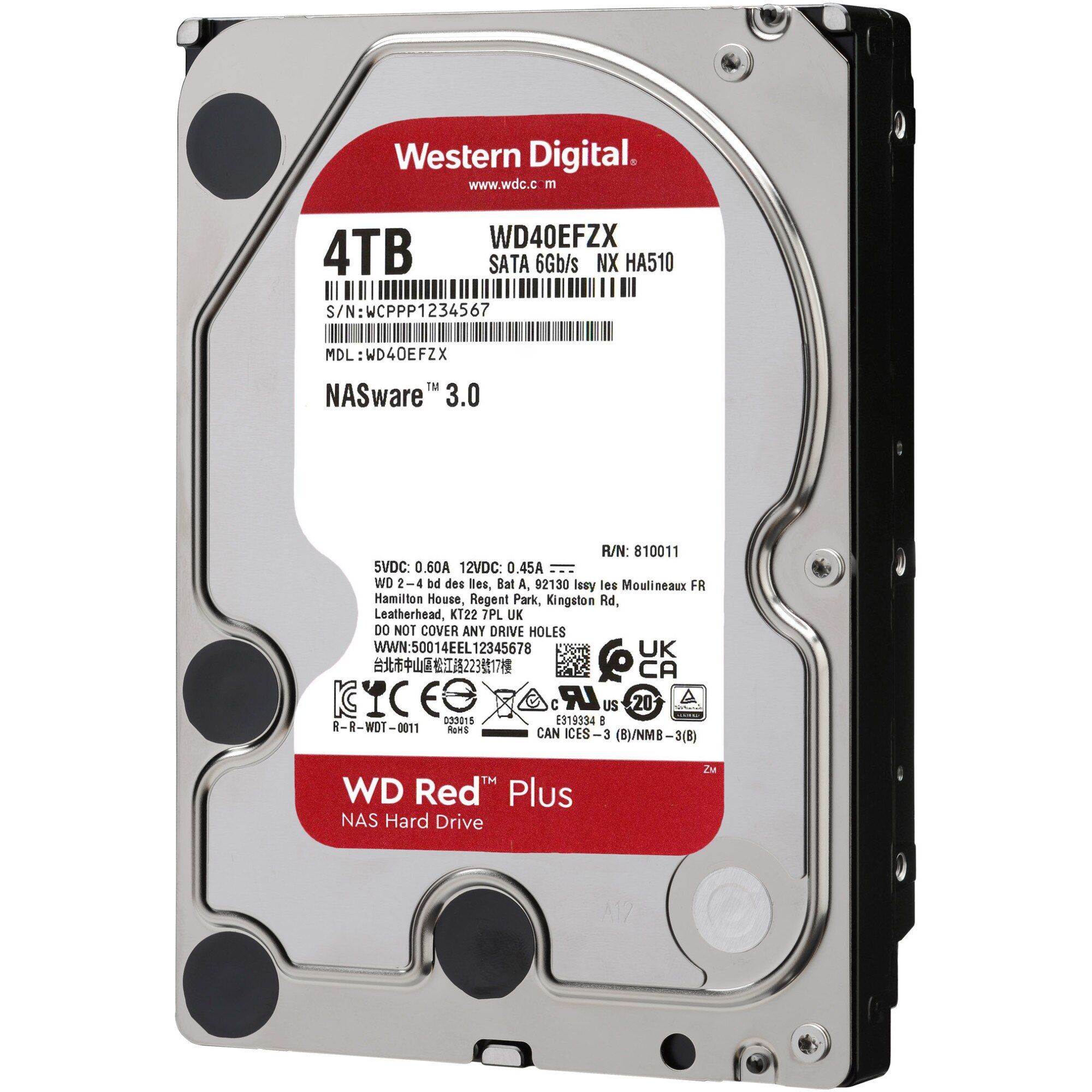 HDD NAS WD Red Plus (3.5'', 4TB, 128MB, 5400 RPM, SATA 6Gbps)_5