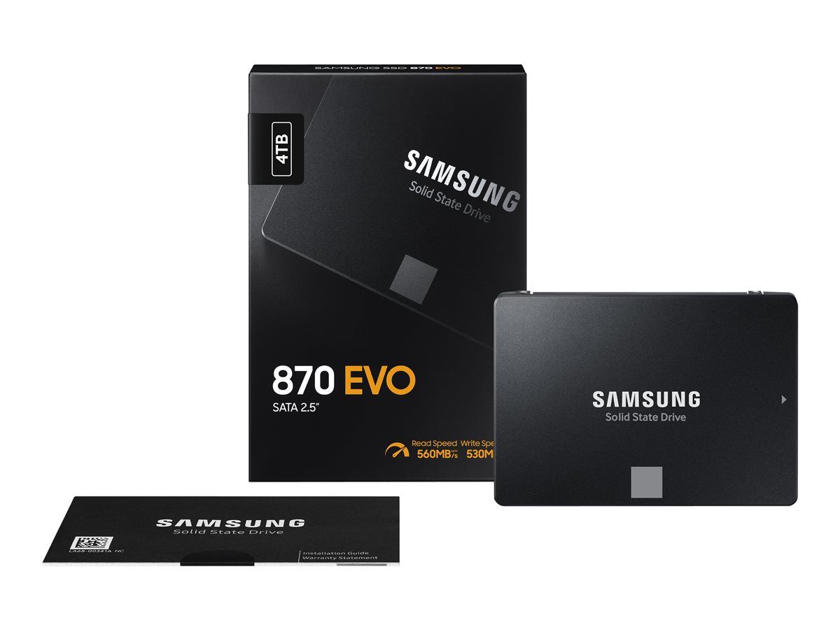 Solid Stare Drive 2.5 4TB Samsung 870 EVO SATA 3;Disques durs et SSD;DD SSD DVD STR|Disques durs et SSD;60 mois garantie retour atelier;SSD 2.5 4TB Samsung 870 E..._1