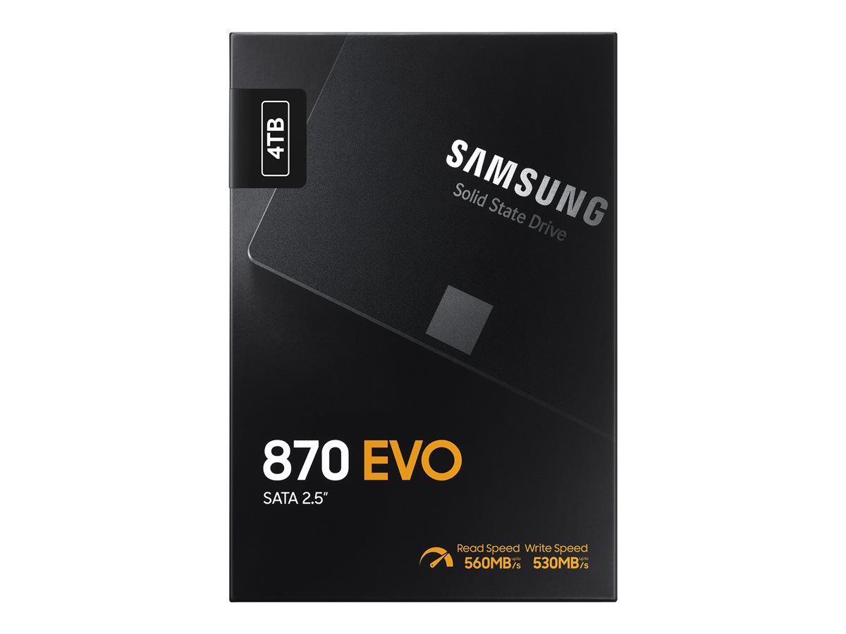 Solid Stare Drive 2.5 4TB Samsung 870 EVO SATA 3;Disques durs et SSD;DD SSD DVD STR|Disques durs et SSD;60 mois garantie retour atelier;SSD 2.5 4TB Samsung 870 E..._3