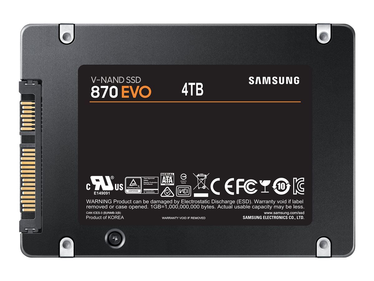 Solid Stare Drive 2.5 4TB Samsung 870 EVO SATA 3;Disques durs et SSD;DD SSD DVD STR|Disques durs et SSD;60 mois garantie retour atelier;SSD 2.5 4TB Samsung 870 E..._5