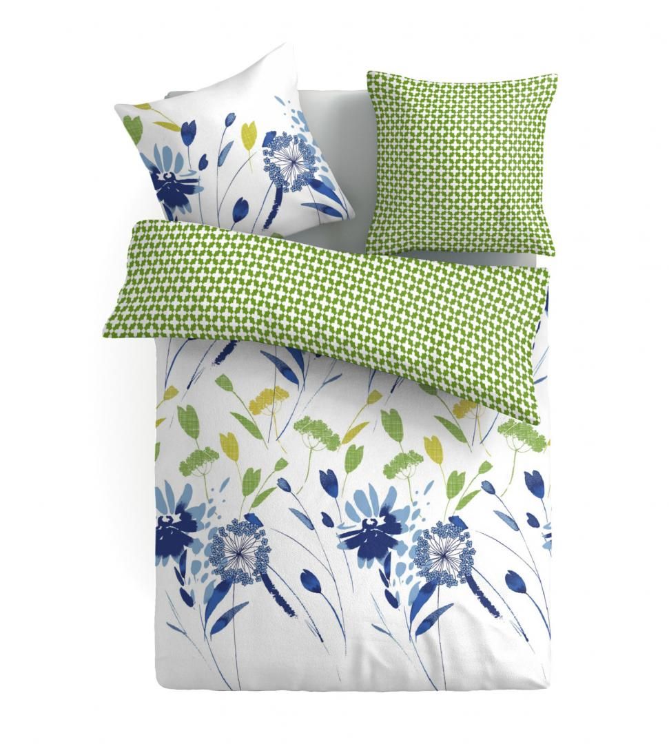 Lenjerie Vanora king size Micro Green Spring