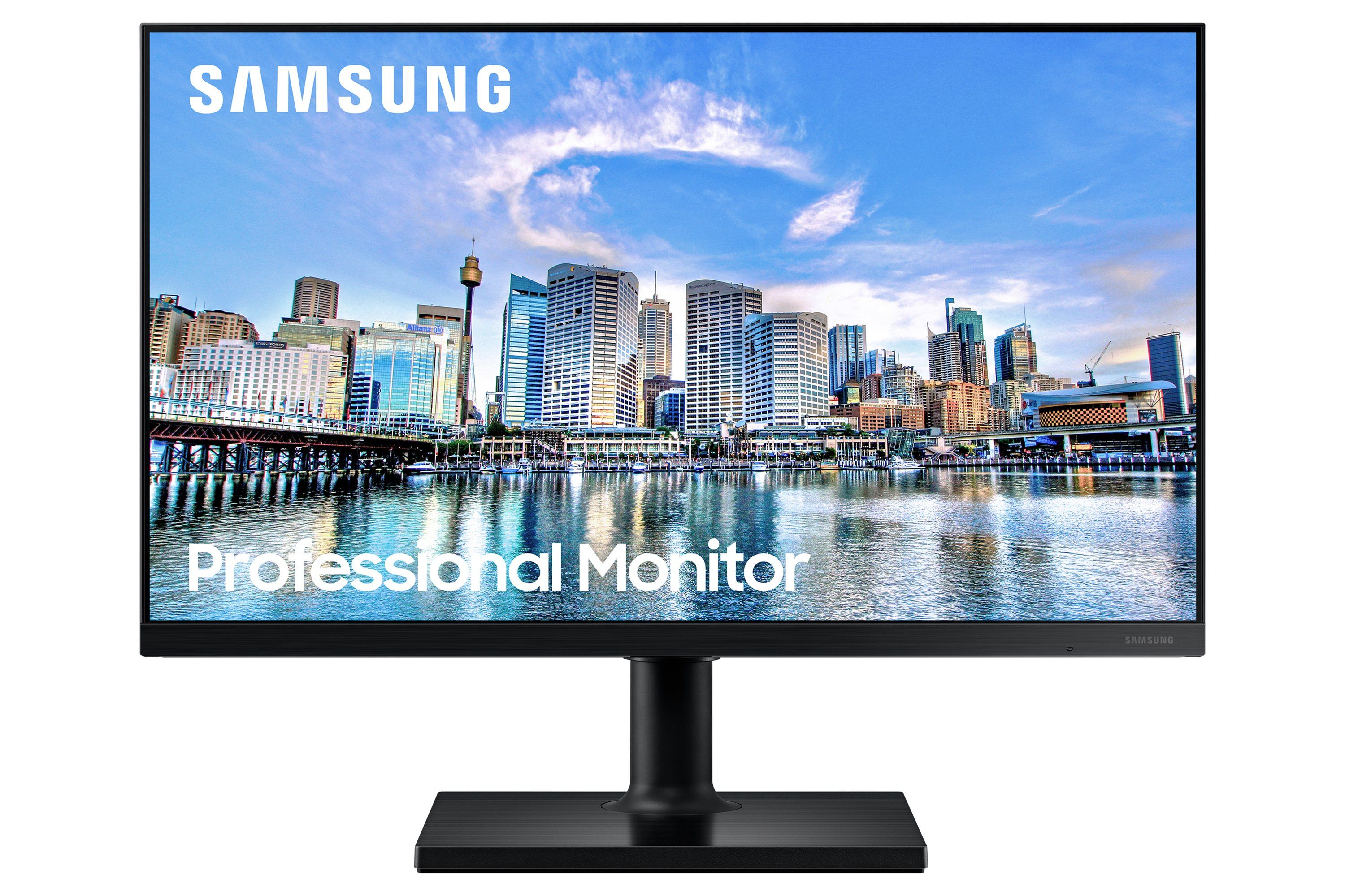 Monitor 23.8 inch LED Samsung LF24T450FQRXEN 1920 x 1080 pixeli, 75 Hz, 5 ms, Negru