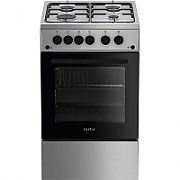 Aragaz Arctic AGG5611DTTLX, 4 arzatoare pe gaz cu eficienta ridicata, cuptor pe gaz, sistem de siguranta Safety Plus, iluminare, rotisor, grill, aprindere electrica integrata, timer, capac din sticla, dimensiuni 85x50x60 cm, culoare inox