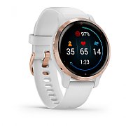 Ceas Smartwatch Garmin Venu 2S, GPS Wi-Fi, Rose Gold + White