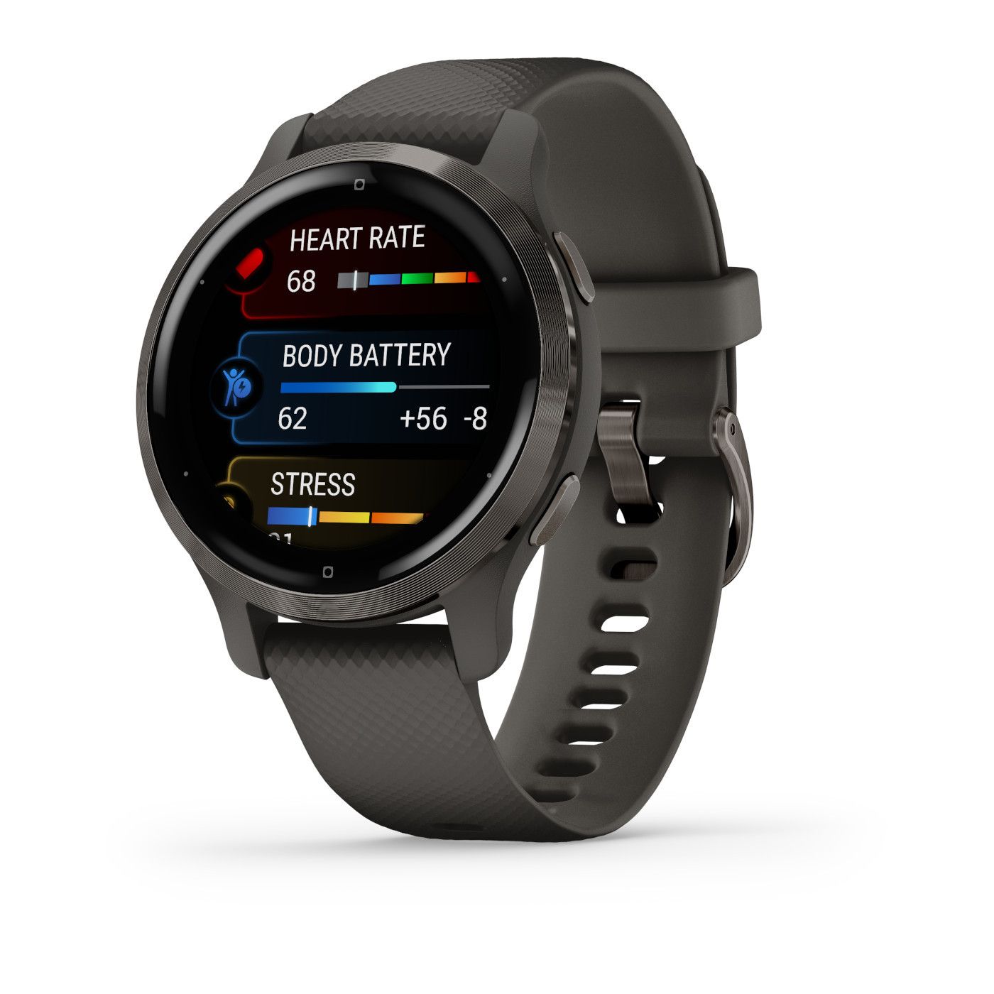 Ceas Smartwatch Garmin Venu 2S, GPS Wi-Fi, Grey + Slate_1