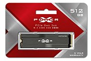 Silicon Power SILICON POWER P34XD80 512GB M.2 SSD PCIe Gen3 x4 NVMe 3400/2300 MB/s heatsink