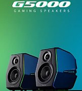 BOXE EDIFIER Gaming 2.0, RMS:  88W (2 x 12W, 2 x 32W), bass 4 , control volum, BT/USB/AUX/Optical/Coaxial, sound mode: Music/Game/Movie, 11 x LED RGB, frecv. raspuns 55Hz-20KHz, 220V power, black,  G5000-BK  (include TV 0.75 lei)