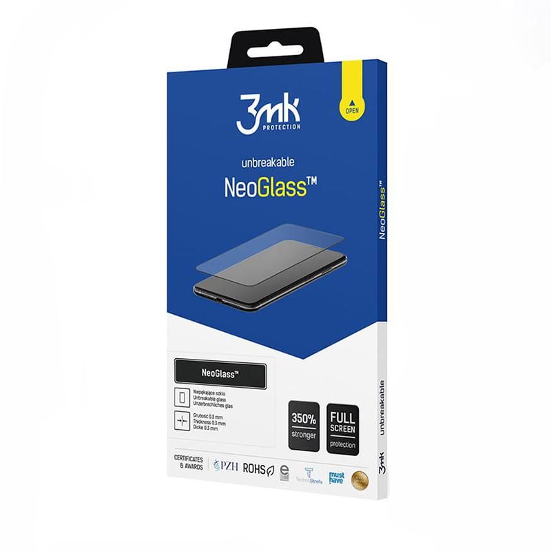 3MK NeoGlass / Folie sticla pentru iPhone 12/12 Pro Negru