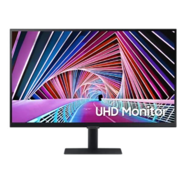 Monitor 27  Samsung LS27A700NWUXEN, UHD 3840* 2160, 16:9, IPS, 300 cd/ mp, 1000:1, 5 ms, 178/178, HDR10, 60 Hz, Eye Saver Mode, Flicker Free, PIP/ PBP, DP, HDMI, USB, pivot, VESA 100* 100, culoare negru