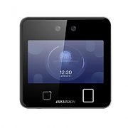 Terminal access control cu face recognition Hikvision DS-K1T331, alerta de purtare a mastilor de protectie pe fata, capacitate pana la maxim 1000 de imagini faciale, 1500 carduri( cu conectare a unui cititor de card extern), 150000 evenimente,  configurare via web client, TCP/IP, suporta ISUP5.0
