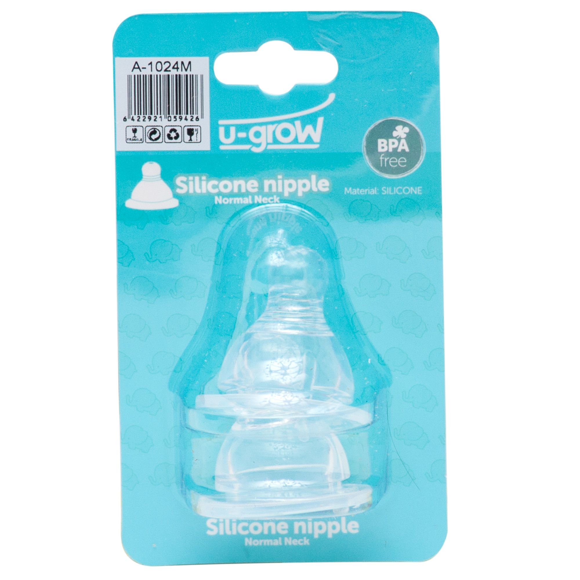 Tetina Silicon cu Gat Normal M U-GROW A-1024M