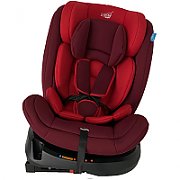 Scaun auto rotativ isofix, 0-36kg, rosu