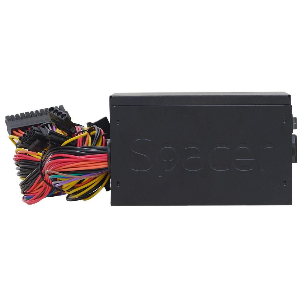 SURSA SPACER TP500 (500W for 500W GAMING PC), fan 120mm, 1x PCI-E (6), 5x S-ATA, 1x P8 (4+4), retail box, 