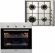 Arctic Set plita pe gaz incorporabila Arctic ARXG64120SX, 4 arzatoare, panoubutoane lateral, suprafata inox, adaptor pentru vase mici, apri ndereintegrata, siguranta plita-Safety Plus, dimensiuni 10x58x51 cm, culoareinox+ cuptor incorporabil AROIC21100H, clasa eficienta energetica A,capacitate 71 L, sistem