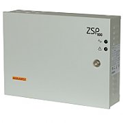 Sursa de alimentare pentru sisteme de detectie incendiu 24V/5.5A in cutie metalica Merawex ZSP100-5.5A-07 , loc pentru 2 acumulatori 12V/9Ah, Tensiune de intrare: 100/230VAC, eficienta ridicata sub sarcina si consum redus, comunicare RS-232 / RS-485, rata scazuta de esec (0,5% in trei ani), iesiri