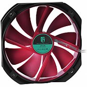 Ventilator Spacer SPFC-120-4P-RD ,120 x 120 x 25 mm ,800 - 2000 RPM ,Negru + rosu ,LED rosu 