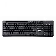 GEMBIRD Multimedia keyboard with phone stand black US-layout KB-UM-108