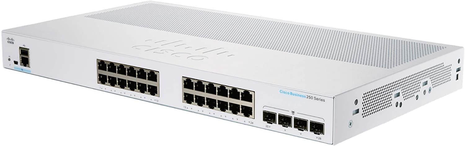 Cisco CBS220-24T-4G Managed L2 Gigabit Ethernet (10/100/1000) Power over Ethernet (PoE) 1U White_1