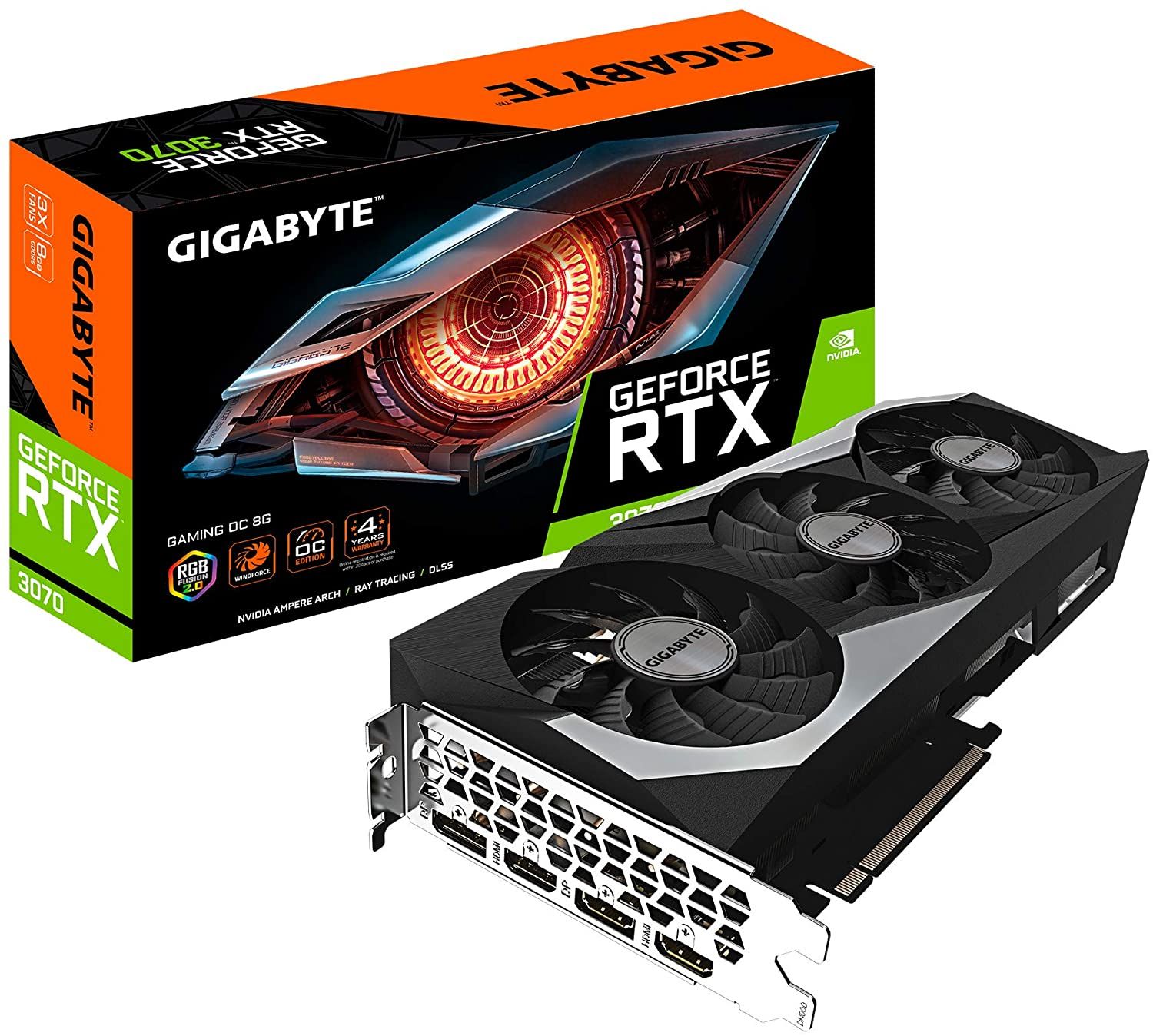 Gigabyte GeForce RTX 3070 GAMING OC 8G (rev. 2.0) NVIDIA 8 GB GDDR6_1