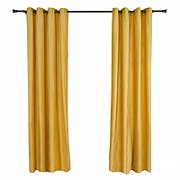 Set 2 draperii catifea 140x270 cm - Galbene