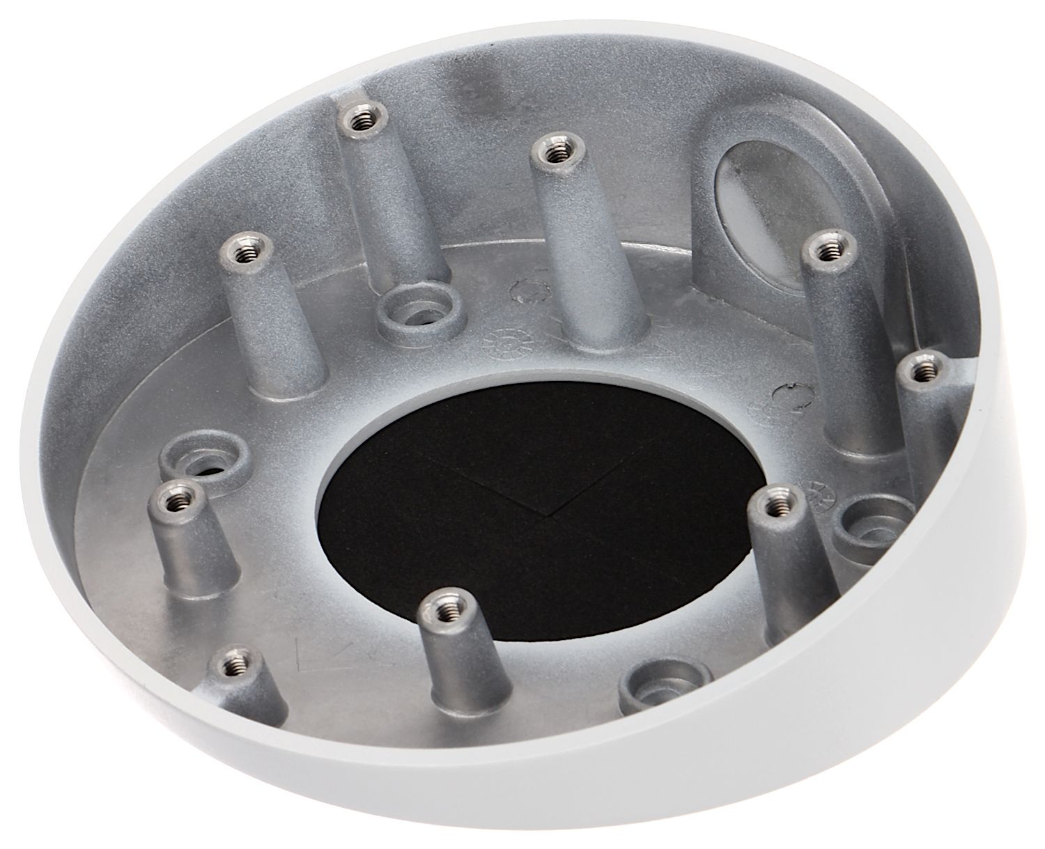 Doza pentru montaj inclinat Hikvision DS-1281ZJ-DM23, material aliaj de aluminiu, dimensiuni: Φ136×48mm greutate: 245g