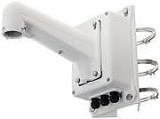 Suport de montaj pe stalp cu doza de conexiuni pentru camere PTZ Hikvision DS-1602ZJ-BOX-POLE, material aluminiu si otel, dimensiuni: 209.7×314×600.8mm, greutate: 6840g