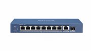 Switch Hikvision DS-3E0510P-E/M, 8-port, PoE
