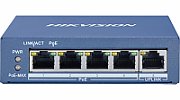 Switch Hikvision DS-3E0505P-E/M, 4-port, PoE