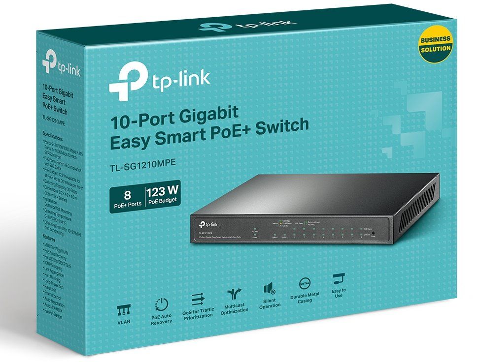 TP-LINK 10-Port Gigabit Easy Smart Switch with 8-Port PoE+_2