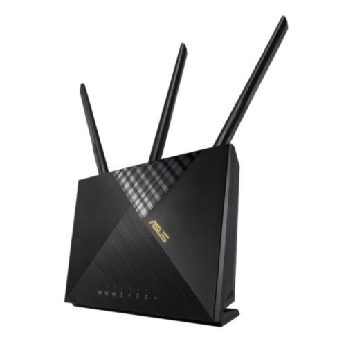 Asus Router Wireless Asus 4G-AX56, AX1800, Network Standard: IEEE 802.11A/B/G/N/AC, LTE: Downlink 300 Mbps / Uplink 50 Mbps, 2 x external detachable antenna, LTE: 1 x external detachable antenna, 1 x internal antenn, 128 MB Flash, 512 MB RAM, 2.4 GHz / 5 GHz, 1 x Gigabit WAN port, 4 x Gigabit LAN ports