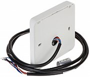 Cititor card Hikvision DS-K1801M, citeste carduri RFID Mifare, distanta citire: 50mm, comunicare: Wiegand 26/34 protocol, indicator LED de stare si alimentare alimentare: 12VDC, IP65, dimensiuni: 87 × 87 × 13.3mm