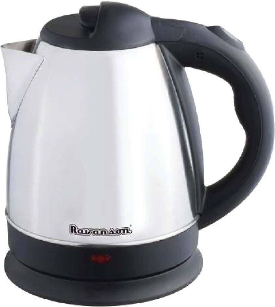 Ravanson CB-7015 electric kettle 1.8 L 1800 W Black, Stainless steel