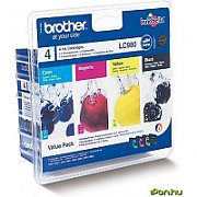 Cartus cerneala Brother LC980VALBP ,Black/tri-color ,1 x 300 pagini, 3 x 260 pagini ,Original (LC980VALBP) 