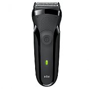 Braun Series 3 300 Electric Shaver, Razor for Men, Black/Volt Green